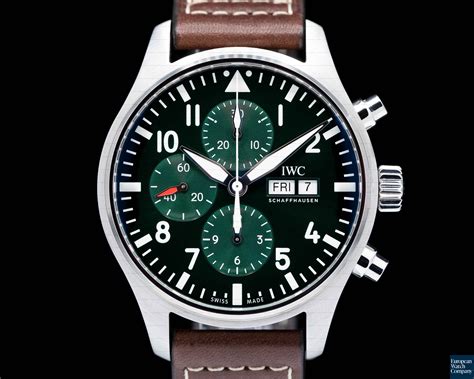 iwc aviator crono|iwc pilot chronograph 41mm green.